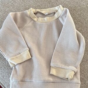 Cozy Beige Waffle Knit Sweater